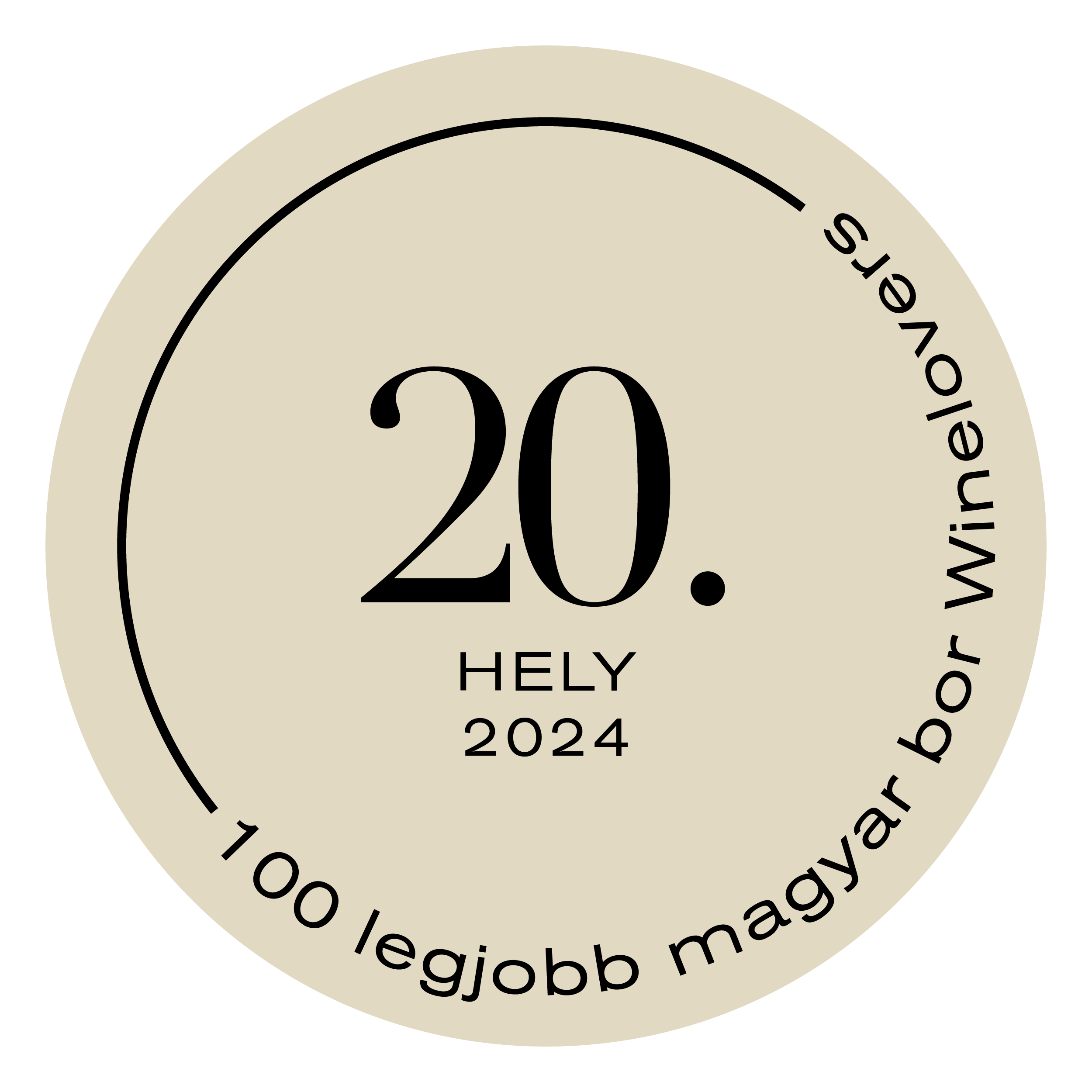 winelovers 2024 díj 20.hely