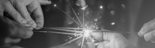 csillagszóró karácsony fekete-fehér