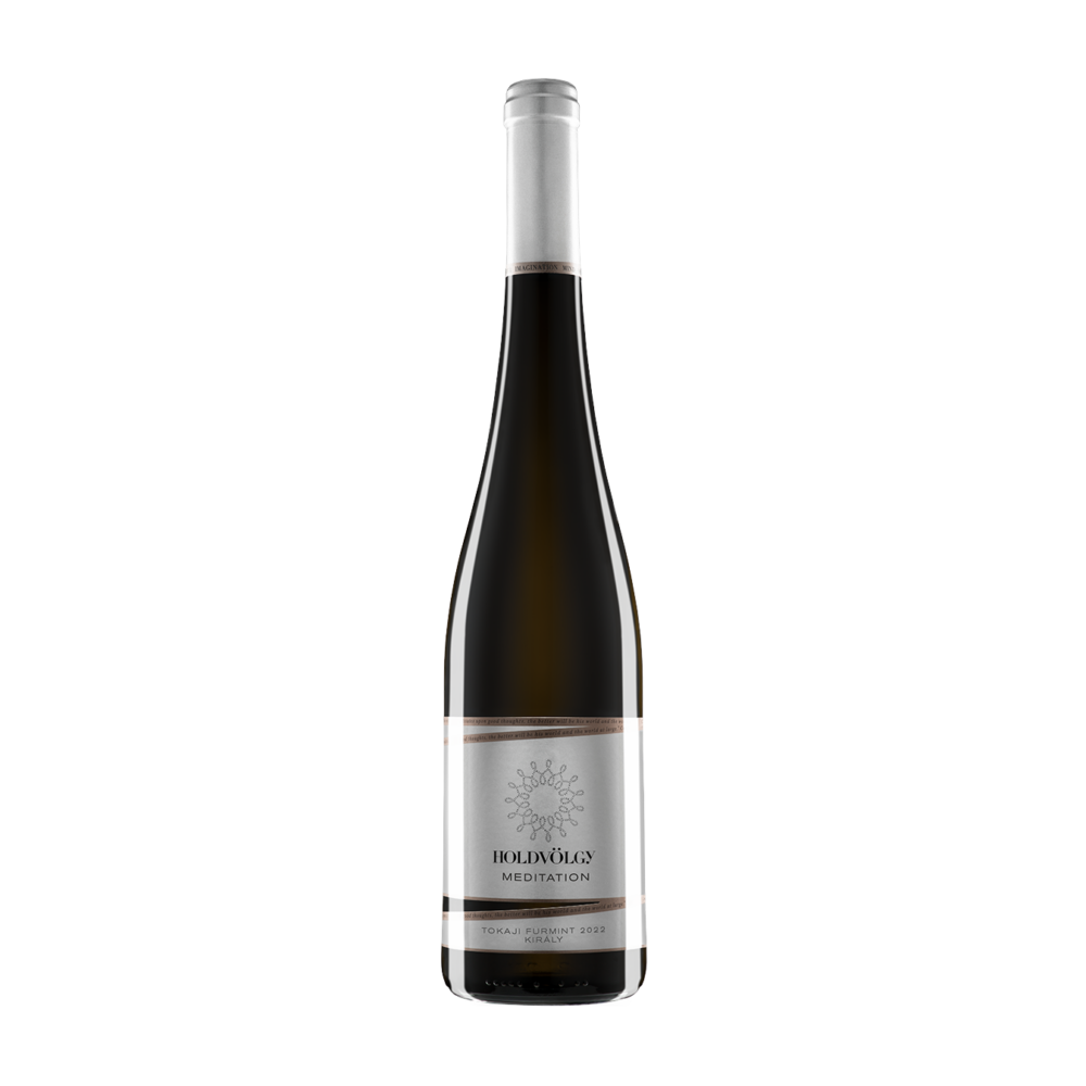 Meditation tokaji száraz furmint palack ezüst címkével